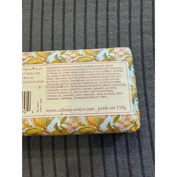 Crabtree & Evelyn ALMOND MILK AND HONEY Bar Soap 5.57 oz ea NEW - Picture 3 of 3